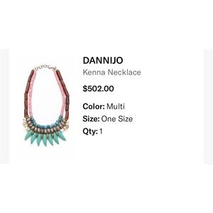 DANNIJO Multicolor Kenna Necklace